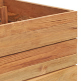 NNEVL Raised Bed 50x40x38 cm Recycled Teak and Steel