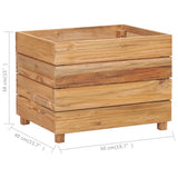 NNEVL Raised Bed 50x40x38 cm Recycled Teak and Steel