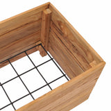 NNEVL Raised Bed 100x40x38 cm Recycled Teak and Steel