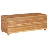 NNEVL Raised Bed 100x40x38 cm Recycled Teak and Steel