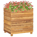 NNEVL Raised Bed 50x40x55 cm Recycled Teak and Steel
