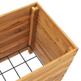 NNEVL Raised Bed 50x40x55 cm Recycled Teak and Steel