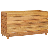 NNEVL Raised Bed 100x40x55 cm Recycled Teak and Steel