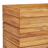 NNEVL Raised Bed 100x40x55 cm Recycled Teak and Steel