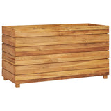 NNEVL Raised Bed 100x40x55 cm Recycled Teak and Steel