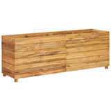 NNEVL Raised Bed 150x40x55 cm Recycled Teak and Steel