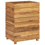 NNEVL Raised Bed 50x40x72 cm Recycled Teak and Steel
