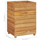 NNEVL Raised Bed 50x40x72 cm Recycled Teak and Steel