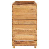 NNEVL Raised Bed 100x40x72 cm Recycled Teak and Steel
