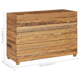 NNEVL Raised Bed 100x40x72 cm Recycled Teak and Steel