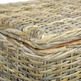 NNEVL Storage Box 120 cm Kubu Rattan and Solid Mango Wood