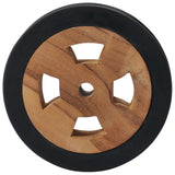 NNEVL Sunlounger Spare Wheels 2 pcs Solid Teak Wood