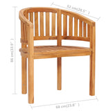 NNEVL Banana Chair Solid Teak Wood