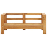 NNEVL Garden Sofa Bench with Cushions 140 cm Solid Acacia Wood Grey