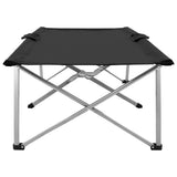 NNEVL Camping Bed 206x75x45 cm XXL Black