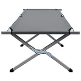 NNEVL Camping Bed 190x74x47 cm XL Grey