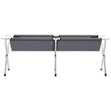 NNEVL Camping Bed 190x74x47 cm XL Grey