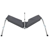 NNEVL Camping Bed 190x74x47 cm XL Grey