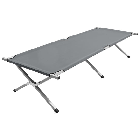 NNEVL Camping Bed 210x80x48 cm XXL Grey