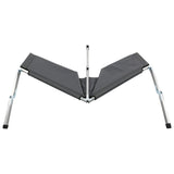 NNEVL Camping Bed 210x80x48 cm XXL Grey