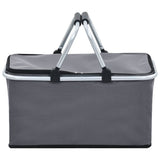 NNEVL Foldable Cool Bag Grey 46x27x23 cm Aluminium