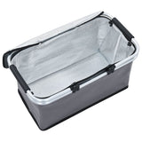 NNEVL Foldable Cool Bag Grey 46x27x23 cm Aluminium