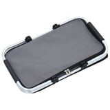 NNEVL Foldable Cool Bag Grey 46x27x23 cm Aluminium
