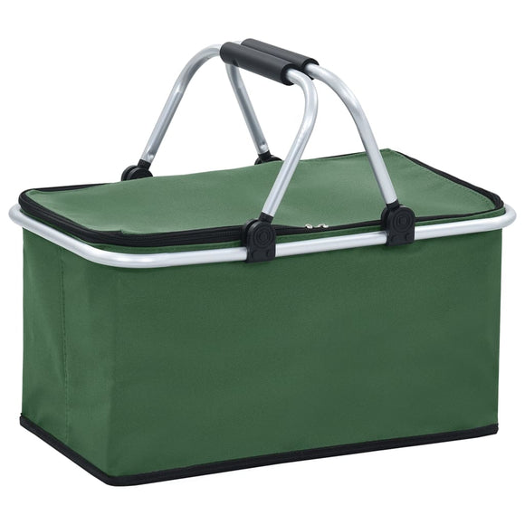 NNEVL Foldable Cool Bag Green 46x27x23 cm Aluminium