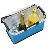 NNEVL Foldable Cool Bag Blue 46x27x23 cm Aluminium