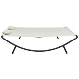 NNEVL Outdoor Lounge Bed Fabric Cream