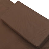 NNEVL Outdoor Lounge Bed with Canopy & Pillow Brown