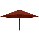 NNEVL Wall-Mounted Parasol with Metal Pole 300 cm Terracotta