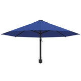 NNEVL Wall-Mounted Parasol with Metal Pole 300 cm Blue