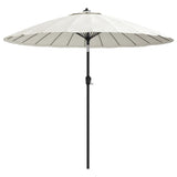 NNEVL Outdoor Parasol with Aluminium Pole 270 cm Sand White