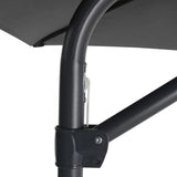 NNEVL Outdoor Parasol with Steel Pole 300x250 cm Anthracite