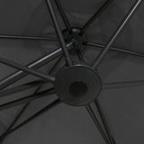 NNEVL Outdoor Parasol with Steel Pole 300x250 cm Anthracite
