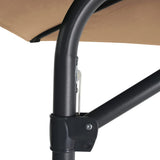 NNEVL Outdoor Parasol with Steel Pole 300 cm Taupe