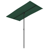 NNEVL Outdoor Parasol with Aluminium Pole 180x110 cm Green