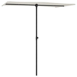 NNEVL Outdoor Parasol with Aluminium Pole 180x110 cm Sand White