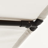 NNEVL Outdoor Parasol with Aluminium Pole 180x110 cm Sand White