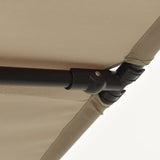 NNEVL Outdoor Parasol with Aluminium Pole 180x110 cm Taupe