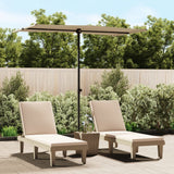 NNEVL Outdoor Parasol with Aluminium Pole 180x110 cm Taupe
