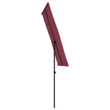 NNEVL Outdoor Parasol with Aluminium Pole 180x110 cm Bordeaux Red