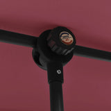 NNEVL Outdoor Parasol with Aluminium Pole 180x110 cm Bordeaux Red