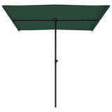 NNEVL Outdoor Parasol with Aluminium Pole 2x1.5 m Green