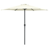 NNEVL Outdoor Parasol with Aluminium Pole 270x246 cm Sand White