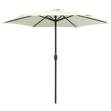 NNEVL Outdoor Parasol with Aluminium Pole 270x246 cm Sand White