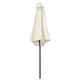 NNEVL Outdoor Parasol with Aluminium Pole 270x246 cm Sand White