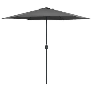 NNEVL Outdoor Parasol with Aluminium Pole 270x246 cm Anthracite