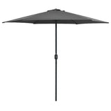 NNEVL Outdoor Parasol with Aluminium Pole 270x246 cm Anthracite